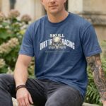Skull Dirt Track Racing Comfort Colors T Shirt 8.jpg