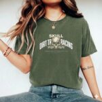 Skull Dirt Track Racing Comfort Colors T Shirt 9.jpg