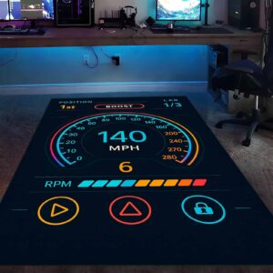 Speedometer Gaming Funny Rectangle Rug 1.jpg