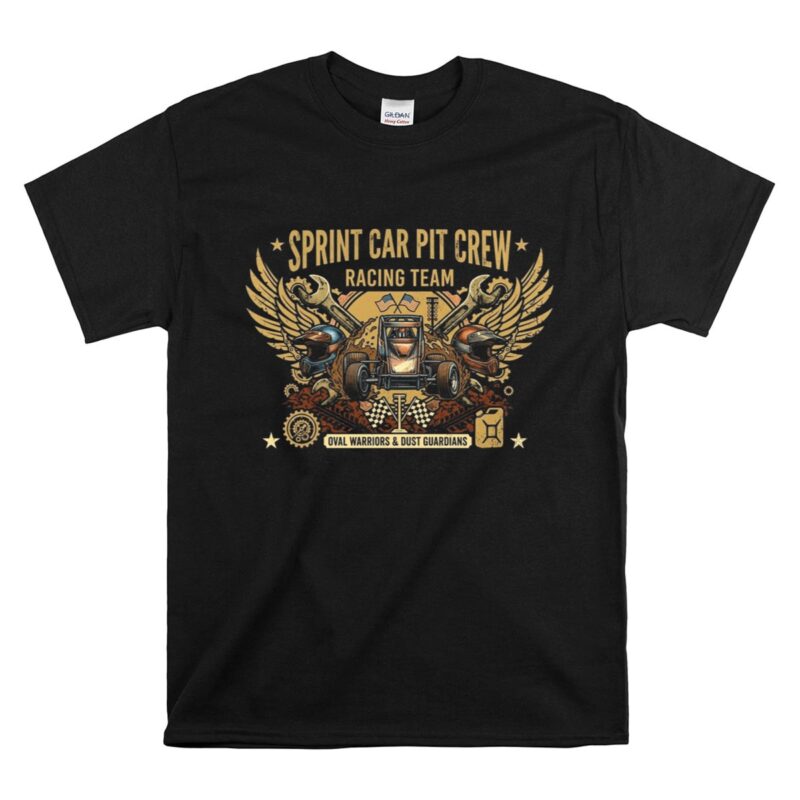Sprint Car Pit Crew Racing Team 1 T Shirt.jpg