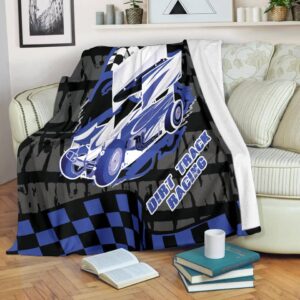 Sprint Car Racing Blanket Blue 1.jpg