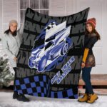 Sprint Car Racing Blanket Blue 2.jpg