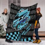 Sprint Car Racing Blanket Carolina Blue 2.jpg
