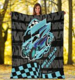 Sprint Car Racing Blanket Carolina Blue 3.jpg