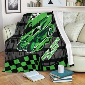 Sprint Car Racing Blanket Green 1.jpg