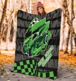 Sprint Car Racing Blanket Green 3.jpg