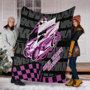 Sprint Car Racing Blanket Pink 1.jpg