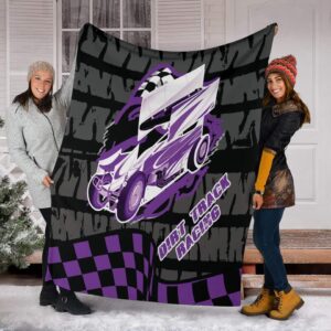 Sprint Car Racing Blanket Purple 1.jpg