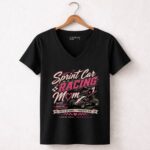 Sprint Car Racing Mom Funny Race Mom 4 Womens V Neck.jpg