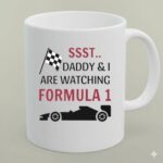 Sst Daddy I Are Watching Formula 1 Checkered 1 mug.jpg