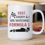 Sst Daddy I Are Watching Formula 1 Checkered 2 mug.jpg
