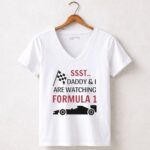 Sst Daddy I Are Watching Formula 1 Checkered 5 Womens V Neck.jpg