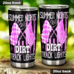 Summer Nights And Dirt Track Lights Pink Tumbler 1.jpg