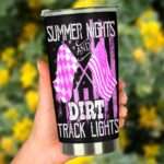 Summer Nights And Dirt Track Lights Pink Tumbler 3.jpg