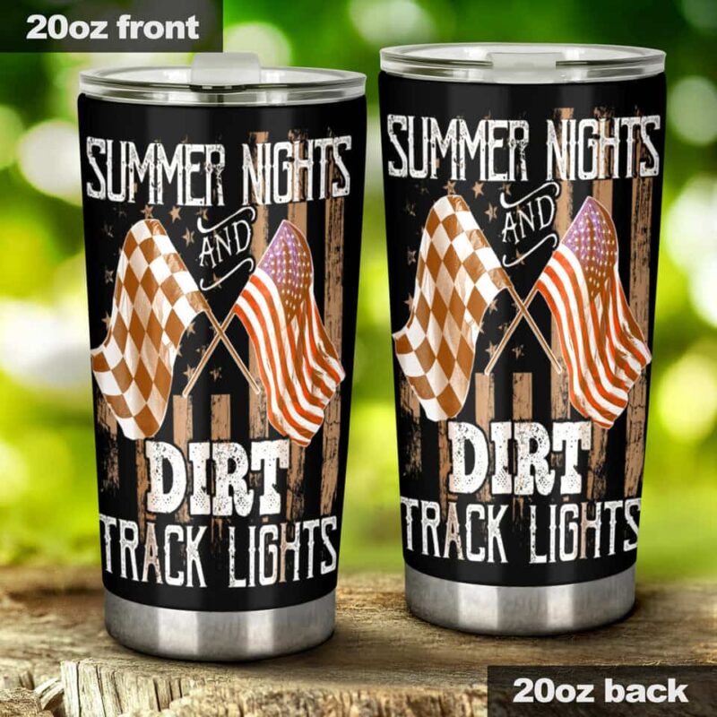 Summer Nights And Dirt Track Lights Tumbler 1.jpg