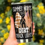 Summer Nights And Dirt Track Lights Tumbler 3.jpg