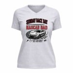 Sunday Race Day Nascar Dad Weekend 4 Womens V Neck.jpg