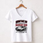 Sunday Race Day Nascar Dad Weekend 5 Womens V Neck.jpg