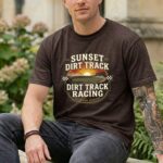Sunset Dirt Track Racing Comfort Colors T Shirt 5.jpg