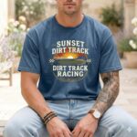 Sunset Dirt Track Racing Comfort Colors T Shirt 6.jpg