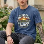Sunset Dirt Track Racing Comfort Colors T Shirt 8.jpg
