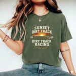 Sunset Dirt Track Racing Comfort Colors T Shirt 9.jpg