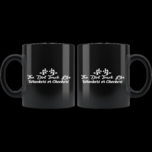 The Dirt Track Life Wreckers Or Checkers Ceramic Mug 1.jpg