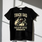 Track Dad Fueled By Coffee Life At The Track Motor 3 T Shirt.jpg