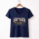 Trackside Family Dirt Track 2 Womens V Neck.jpg