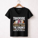 Trackside Mom 4 Womens V Neck.jpg