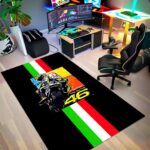 Valentino Rossi 46 Motorcycle Racing Italian Flag Rectangle Rug 2.jpg