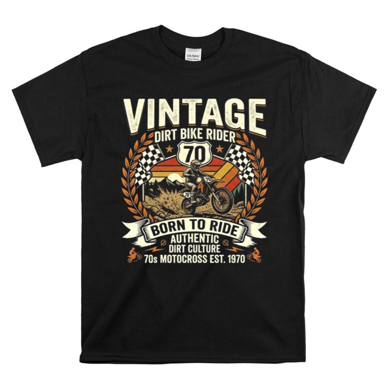 Vintage Dirt Bike Rider 1 T Shirt.jpg