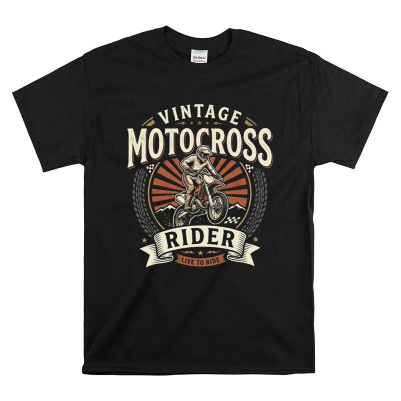 Vintage Motocross Rider 1 T Shirt.jpg