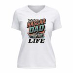 Vintage Nascar Dad Life 2 Womens V Neck.jpg