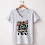 Vintage Nascar Dad Life 6 Womens V Neck.jpg