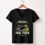 Vintage Oval Track 4 Womens V Neck.jpg