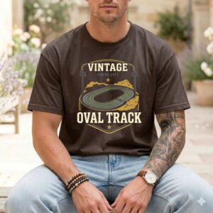 Vintage Oval Track Comfort Colors T Shirt 1.jpg