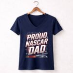 Vintage Proud Nascar Dad Full Throttle and Half A Sleep 2 Womens V Neck.jpg