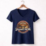Vintage Speedway Racing 2 Womens V Neck.jpg