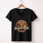 Vintage Speedway Racing 4 Womens V Neck.jpg
