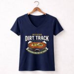 Weekend Dirt Track Family 2 Womens V Neck.jpg