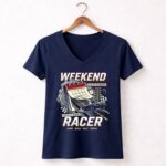 Weekend Drag Racer 2 Womens V Neck.jpg