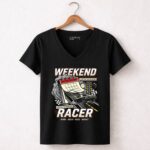 Weekend Drag Racer 4 Womens V Neck.jpg