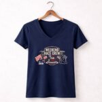 Weekend Race Crew 2 Womens V Neck.jpg