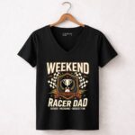 Weekend Racer Dad 4 Womens V Neck.jpg