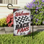Welcome Race Fans Checkered Flag Racing Fans Garden Flag 2.jpg